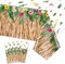 4 Pack Hawaiian Luau Grass Tablecloths, Hawaii Luau Table Skirt Party Decorations